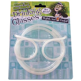 Diabolical Gifts Glow in The Dark Drinking Straw Glasses