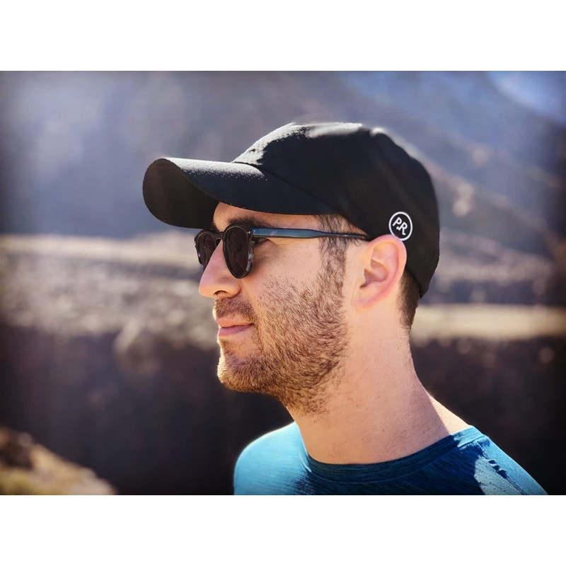 PRo - PR with PRo Moisture-Wicking Performance Black Running Hat