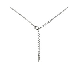 namana Elegant Blue Pendant Necklace for Women, Sapphire Blue Necklaces for Women, Double Drop Silver Necklace for Women, Silver Chain Necklace with Dark Blue Stone, Jewellery Gifts for Women