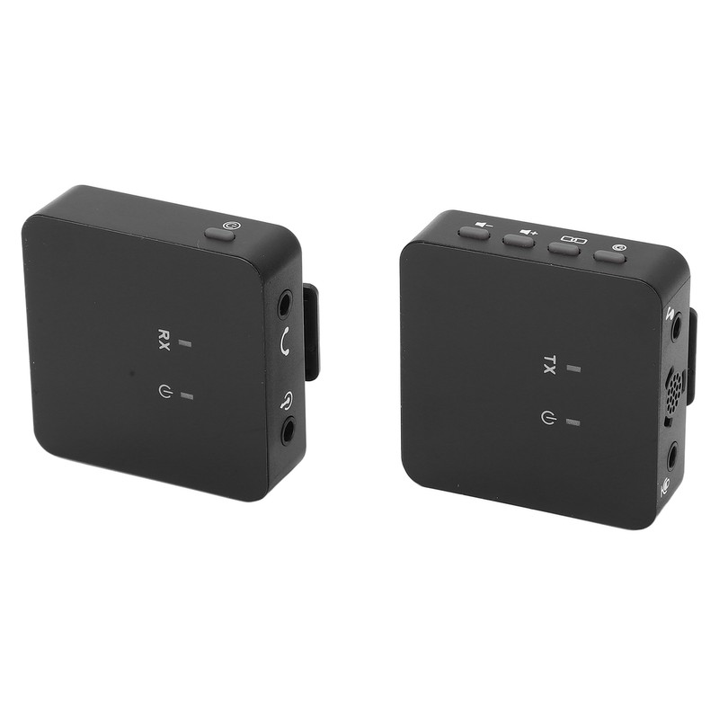 Wireless Lavalier Microphone Clip On Lapel Mic Transmitter Receiver Set