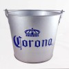 Corona Galvanized Beer Bucket - Corona Beer Bucket - Galvanized