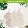 Face Loofah Pads Exfoliating Scrubber, Natural Luffa Facial Cleanser Pad
