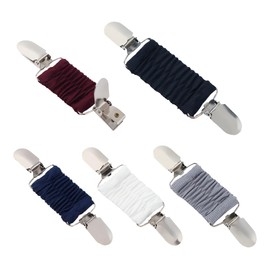 Ximimark 5pcs Multi-Purpose Elastic Clothes Clip Brooch Pins for Women - Easy to Use, Adjustable, Versatile, and Stylish Accessories for Daily Use Clothing, Dresses, Shawls, and Capes Decoration