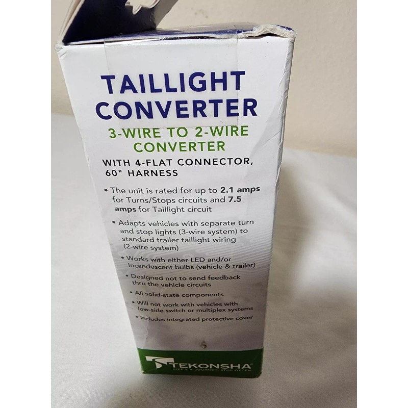 NOS TEKONSHA Universal Trailer Wire Converter Tekonsha 119130 Kit Sealed