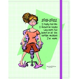 TURNER LICENSING Sketchy Chics 17-Month Monthly Planner (22998730546)