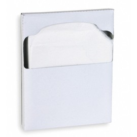 TOUGH GUY TOILET SEAT COVERS, 5 PACKS OF 200, FLUSHABLE, DISPOSABLE, 2VEX5