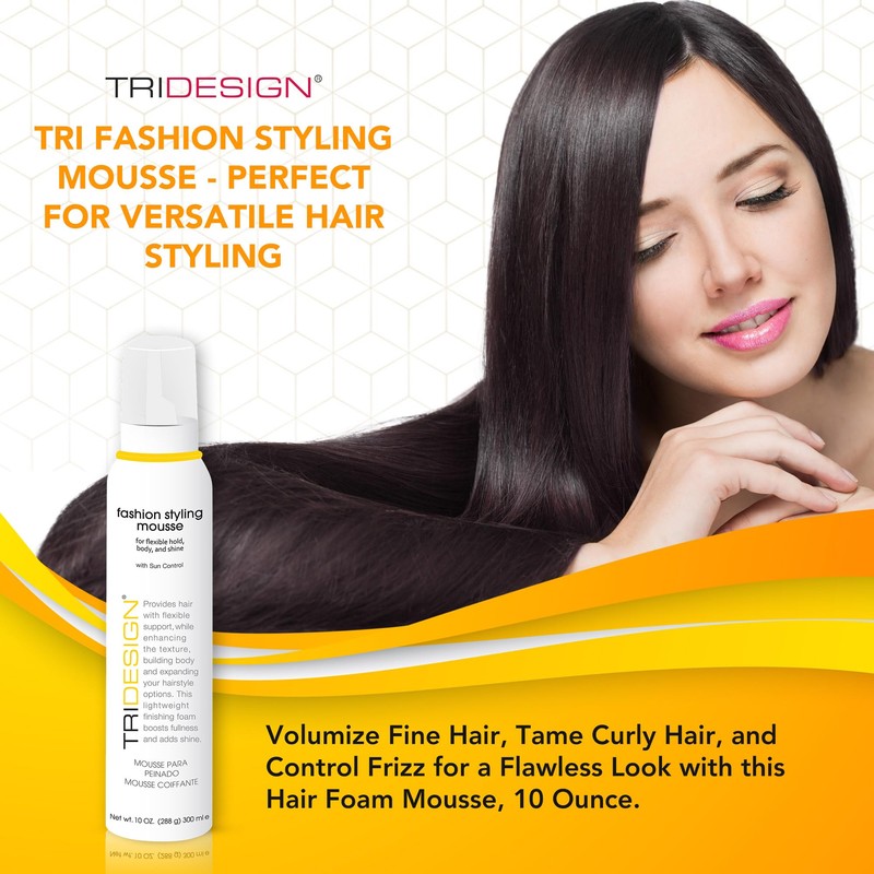 TRI Fashion Styling Mousse - Wavy Hair Volumizer & Curl
