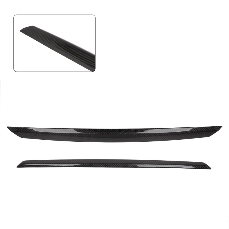 SCITOO Glossy Black Rear Trunk Plate Trim Cover Overlay Fits