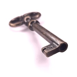 cyclingcolors 1x Vintage Style Open Barrel Skeleton Key Furniture Cabinet Antique 70mm