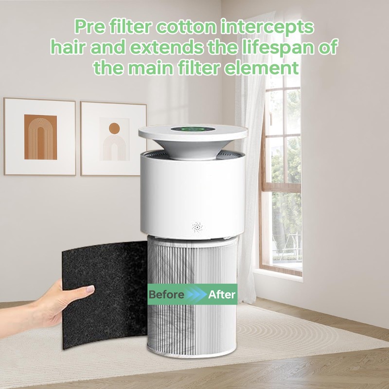 Myareds Pre-Filter Replacement Compatible with Dhyala KJ02 Pet Air Purifier