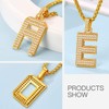 Micropave Simulated Diamond Iced Out Bling Necklace, 18K Gold Plated