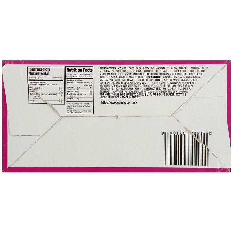 Canel's Assorted Chewing Gum, 20 Count (Pack of 12)