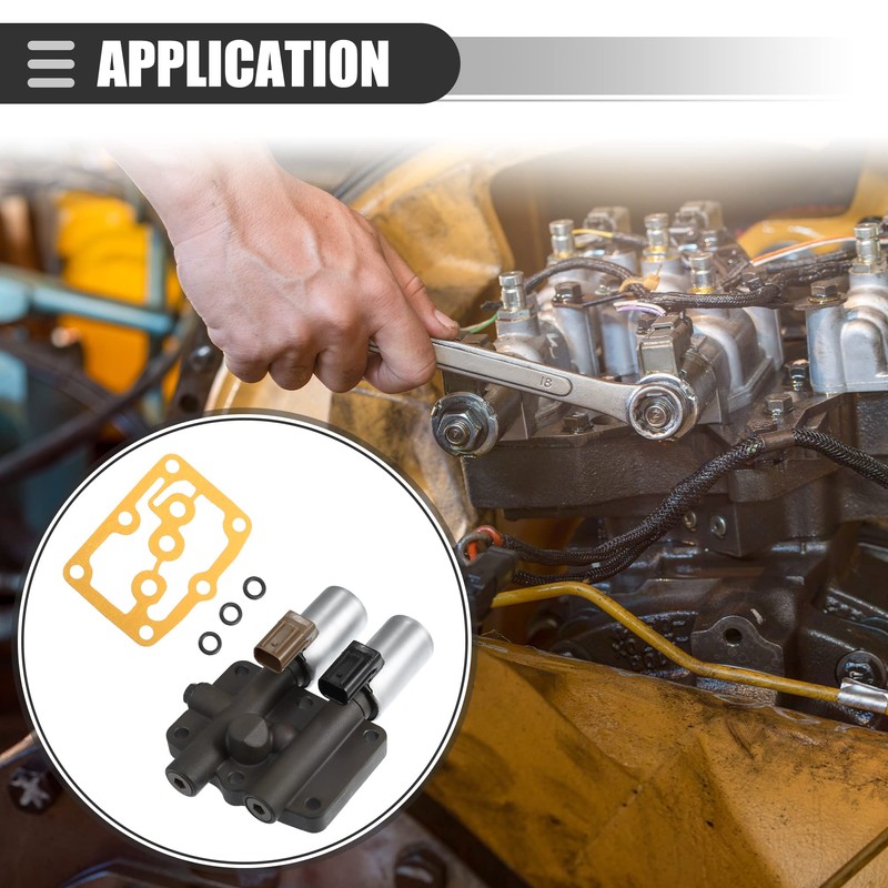 X AUTOHAUX Transmission Dual Linear Shift Solenoid, Automatic Transmission Shift