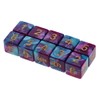 Blesiya 10pcs Six Sided D6 Polyhedral Dice with Double Colors