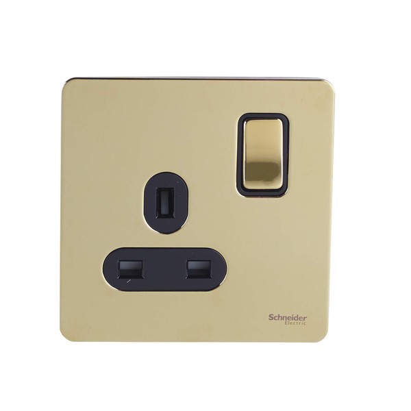 Schneider Electric Ultimate Screwless Flat Plate - Single Switched Power