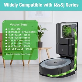 22 Pack Replacement Vacuum Bags Compatible with iRobot Roomba i7, i7+, j7, j7+, i3, i3+,i4, i4+, i6, i6+, i8, i8+, s9, s9+ Plus, i & s & j Series Automatic Dirt Disposal Bags