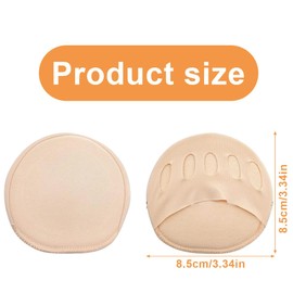 AEIOPRS 8 Stück Vorfußpolster Mittelfußpolster für Füße aus Stoff Orthopädische Einlegesohlen zum Schutz von Schuhen und Füßen orthopädisches Fußbett