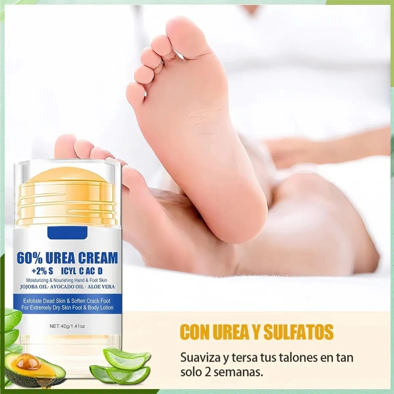 Crema Para Pies Con 60% Urea Y 2% Ácido Salicílico
