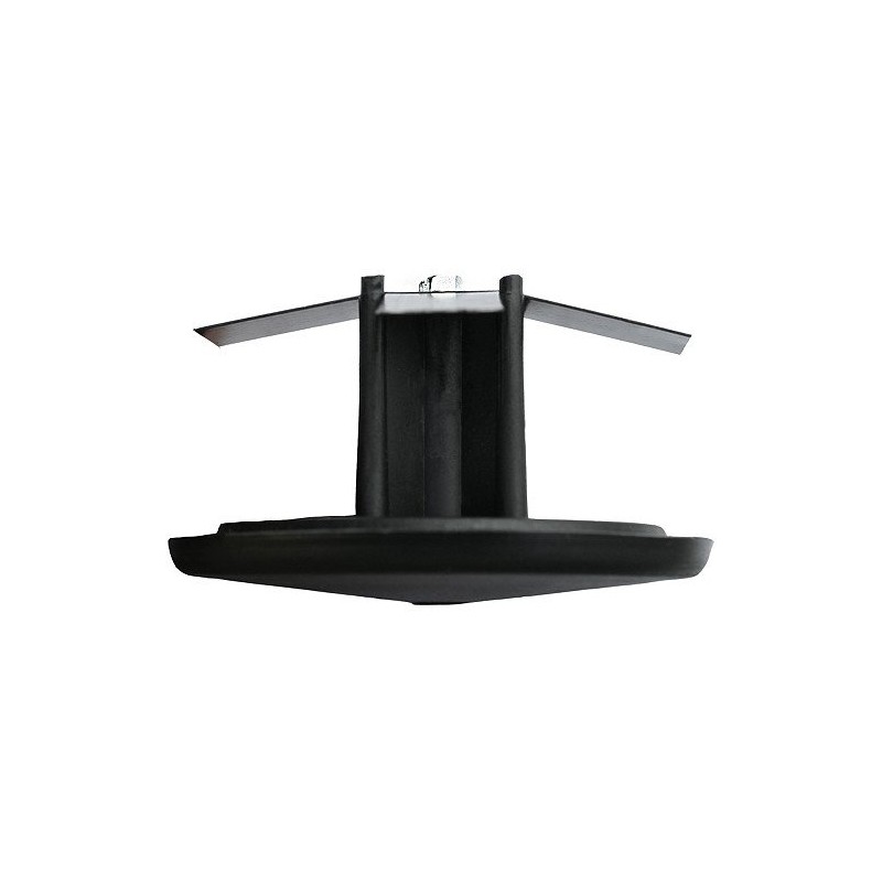 3-1/2" Round Light Pole Top Cap- Black Plastic