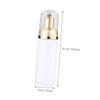 Mikinona 6pcs Foaming Pump Bottle Sturdy White Cosmetic Dispenser Golden