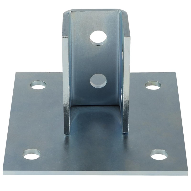 Fardtry 2 Pcs Channel Post Base, Heavy Duty Post Bracket,