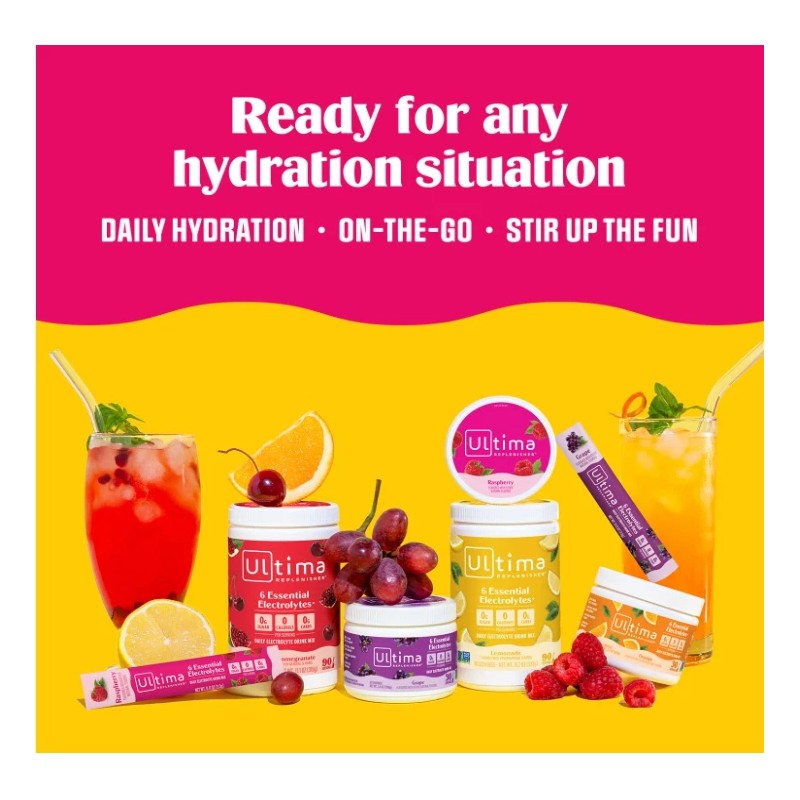 Ultima Replenisher Daily Electrolyte Powder – 20 Hydration Packs, Vegan