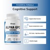 BONUS SIZE Alpha GPC 99% - 120 Capsules, Choline Brain