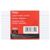 Mead Lined Index Cards, Note Cards, Ruled, 100 Count, 3"