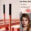 Liquid Lipstick Lip Liner Set, Waterproof & Smudge-proof Lip Gloss