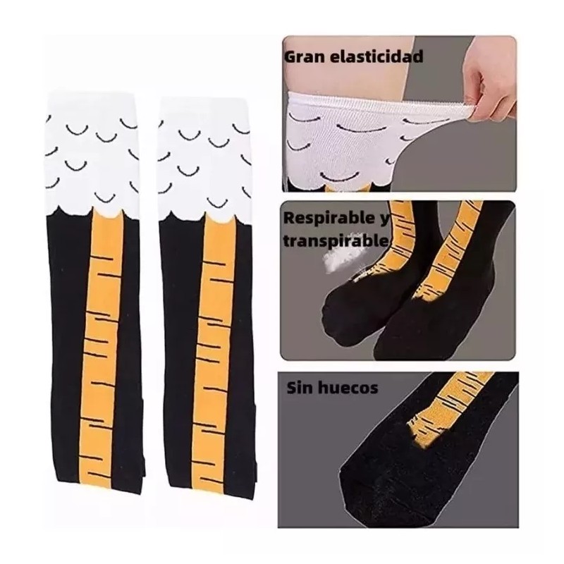 CUPRISHDIKALUR STORE Divertidas Piernas Calcetines Rodilla Calceta Patas De Pollo