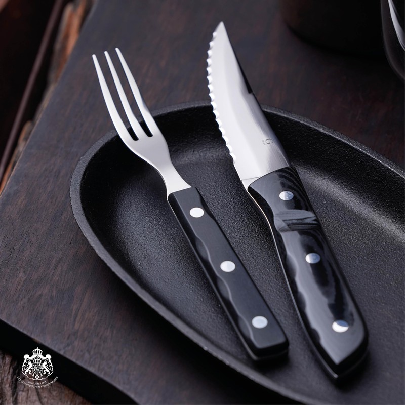 Gense Old Farmer Classic Steak Fork 7.75" Wood/Steel