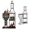 Mantianstar Wine Rack, Wine Bottle and Wine Glass Holder, Wrought