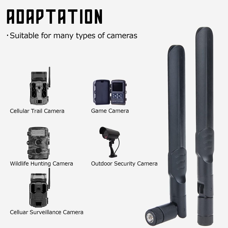 Tecreddy 4G LTE Cellular Trail Camera Antenna 8dBi RP-SMA Male