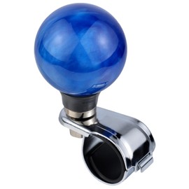 Lunsom Resin Steering Wheel Knobs, Spinner Wheel Spinner Ball, Suicide Knob Steer Wheel Ball Power Handle Turning Assist Helper Fit for Vehicle Truck SUV,Dark-blue