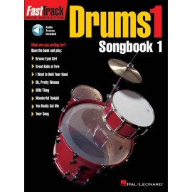 FastTrack Drums Songbook 1 Level 1 Music Instruction Book and Audio 000697290