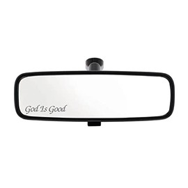 3.75 x .75" God Is Good Vinyl Decal Rearview Mirror Bumper Sticker, Windows, Cars, Trucks, laptops, etc