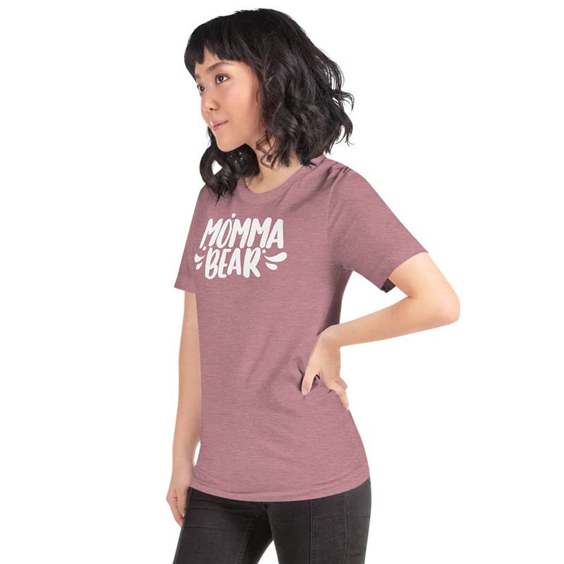 CRADLE PLUS PREGNANCY BABY & TODDLERS Momma Bear T-Shirt (Wine,