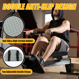 MABOZOO Exercise Bike Seat Cushion, Comfort Recumbent Bike Seat Cushion Stationary Pad with Washable Cover, Foam Rower Mat Pad for Rowing Machine, Bicycle (Gray)