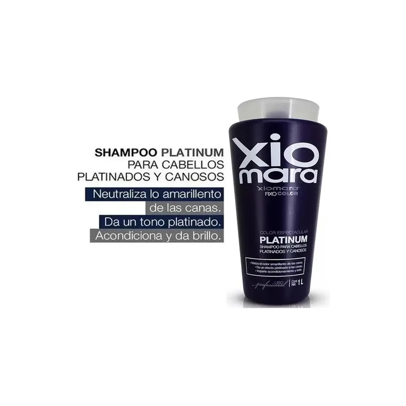Shampoo Matizador De Canas Profesional Xiomara 1 Lt