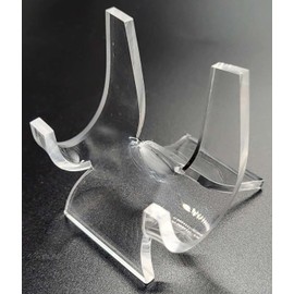 HQRP-Crystal 2-3/8" Acrylic Display Stand Pedestal for Crystal Heart / Slice / Slab and other Stones