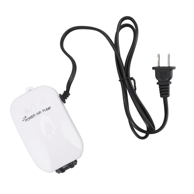 Fish Tank Oxygen Pump Ultra Quiet Powerful Dual Outlet Aquarium