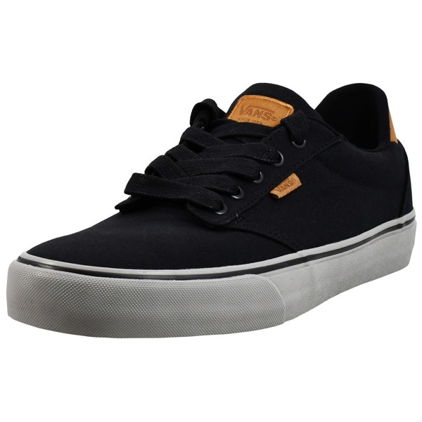VANS Men's Atwood Deluxe Sneaker, Deluxe Black/Grey, 8.5