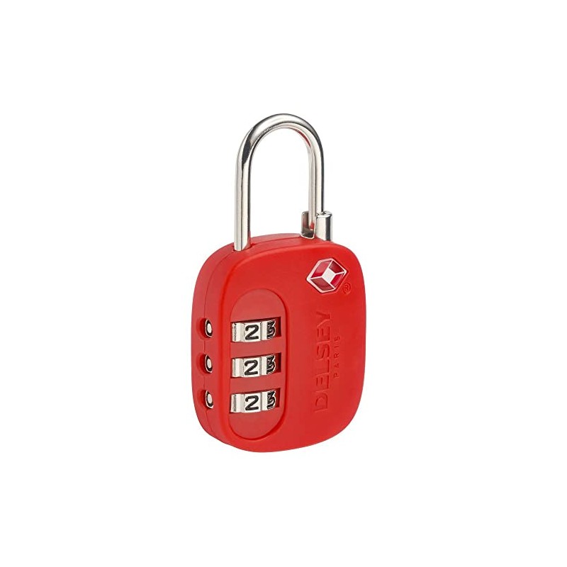 Delsey Luggage Lock, red (Red) - 00394021004