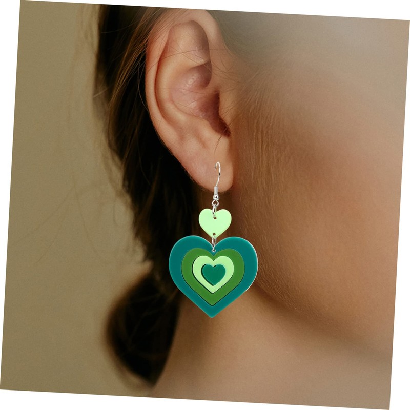 SAFIGLE Sets Fashionable Heart Earrings for Women Teardrop Girls Earrings