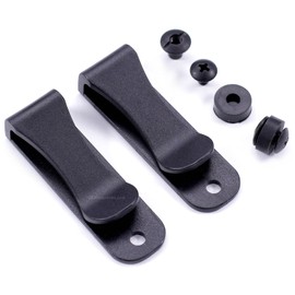 Holstex Belt Clip - Universal Sheath/Holster - Model 5 - USA Design - (w/Mounting Hardware) - (2 Pack)