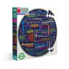 eeBoo 500 Piece Puzzle - 100 Great Words Jigsaw Puzzle