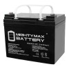 Mighty Max 12V 35AH Internal Thread Battery for John Deere