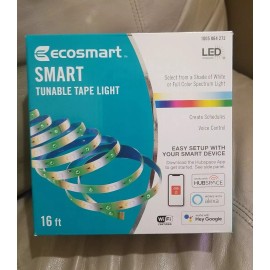 EcoSmart New Ecosmart 8ft LED Smart WIFI Tunable Tape Light- White Or Full Color Spectrum