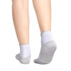 YUEDGE Men's Quarter Ankle Socks White Breathable Wicking Cushioned Running