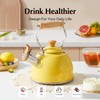 ROCKURWOK Tea Kettle, Tea Pot with Cool Touch Ergonomic Handle,